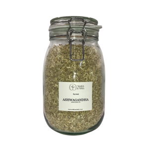Storage jar containing Ashwagandha Root
