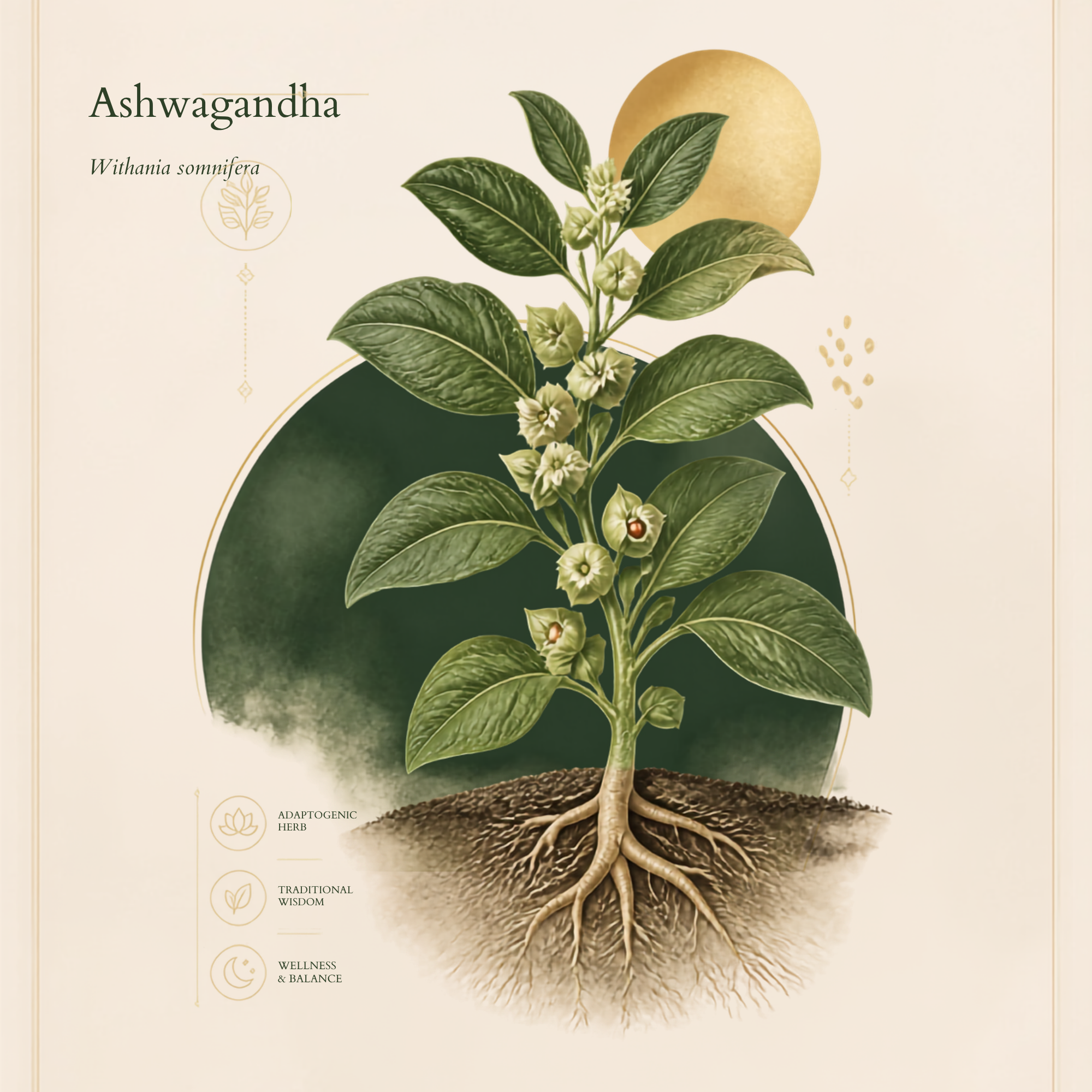 Image of Ashwagandha (Withania somnifera) plant