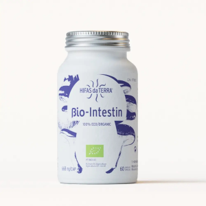 Glass jar filled with Bio Intestin Capsules