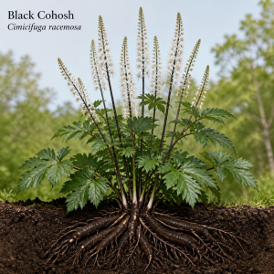 Image showing Black Cohosh (Cimicifuga racemosa) Plant