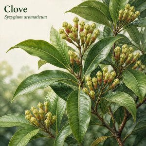 Image showing Clove (Syzygium aromaticum) plant