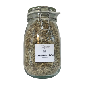 Storage jar containing Marshmallow Root (Althaea officinalis)