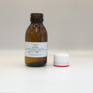 100ml Amber glass bottle containing Mint Leaf herbal tincture