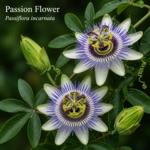 Image showing Passion Flower (Passiflora incarnata) Plant