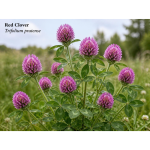 Image showing Red Clover Flower (Trifolium pratense) Plant