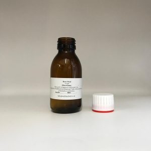100ml Amber glass bottle containing Rose Petal herbal tincture