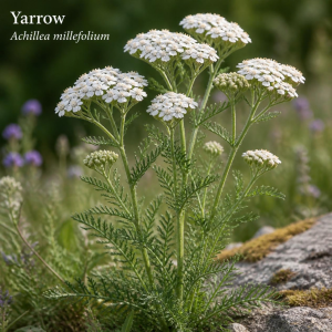 Image showing Yarrow (Achillea millefolium) Plant