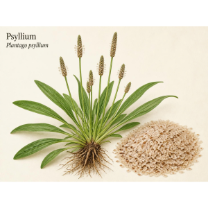 Image showing Psyllium Husk (Plantago psyllium) Plant