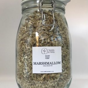 Storage jar containing Marshmallow Root