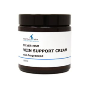 Jar containing Silver-MSM Vein Support Cream