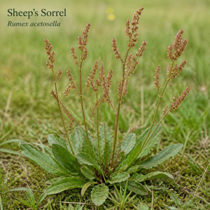 Image showing Sheep’s Sorrel Herb (Rumex acetosella) Plant
